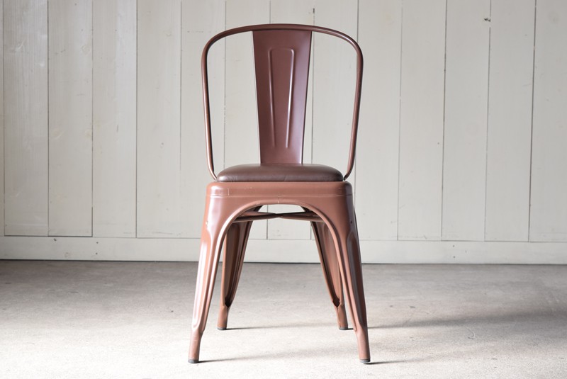 正面,ヴィンテージ,椅子,TOLIX,Aチェア,フランス製,カフェチェア