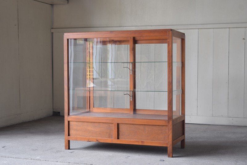 アンティーク 木枠の5面ガラスショーケース | REFACTORY antiques