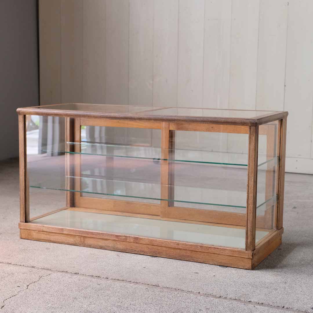 5面ガラス 横型卓上ガラスケース ① | REFACTORY antiques