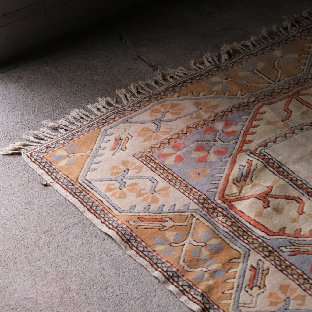 1610 特大 トルコ製 ヴィンテージ 手織りパイルウールラグ | REFACTORY antiques